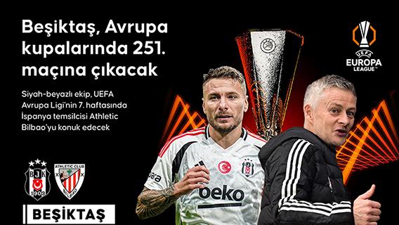 Beşiktaş, Avrupa kupalarında 251. maçına çıkacak