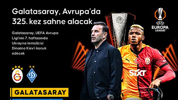 Galatasaray, Avrupa'da 325. kez sahne alacak