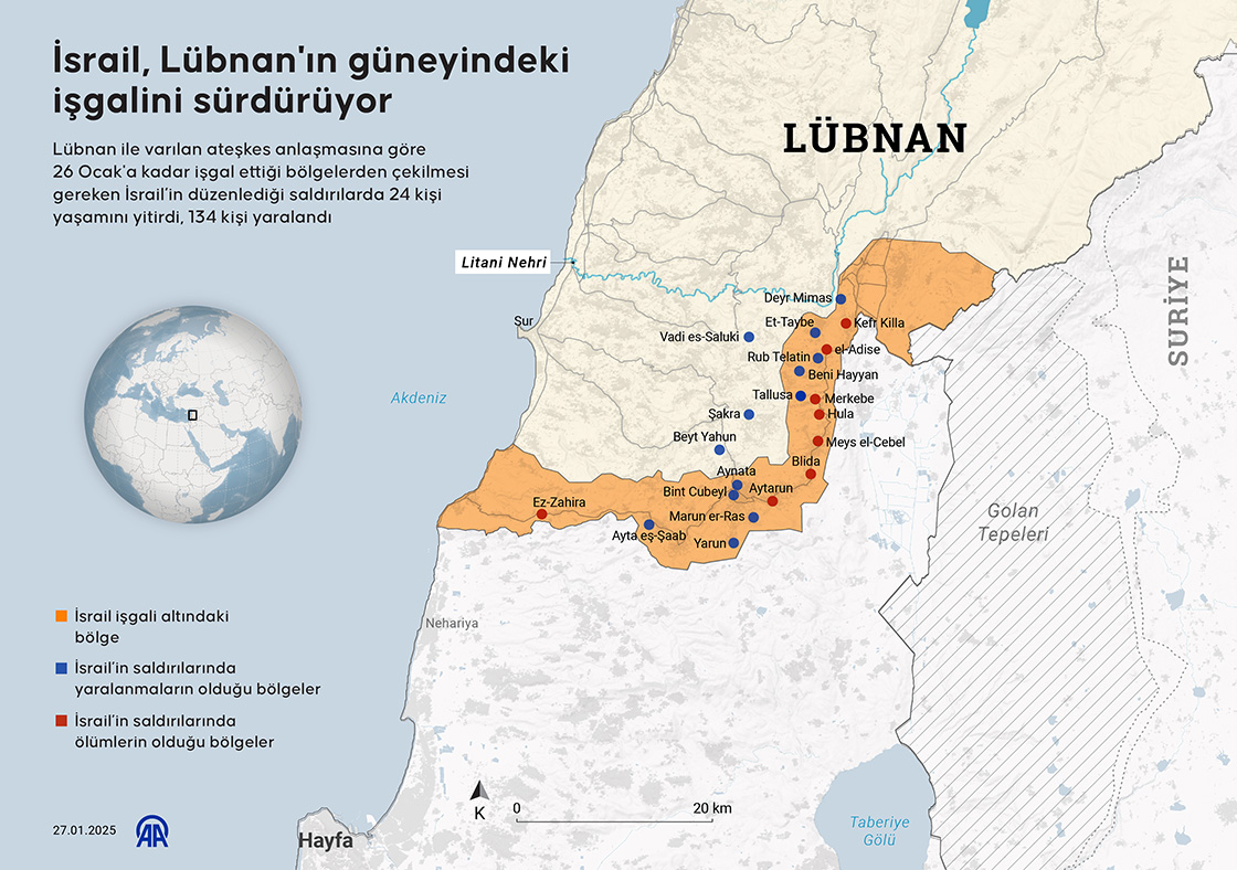 İsrail Lübnan'ın güneyindeki işgalini sürdürüyor