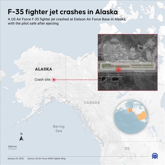 F-35 fighter jet crashes in Alaska