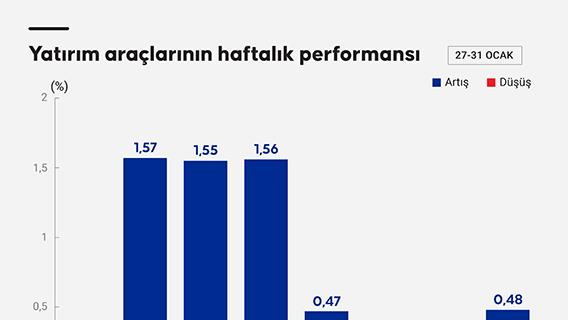 Bu hafta yatırım araçlarının performansı