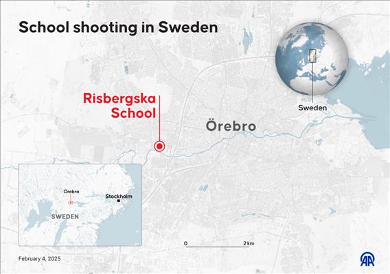 5 people shot at school in central Sweden