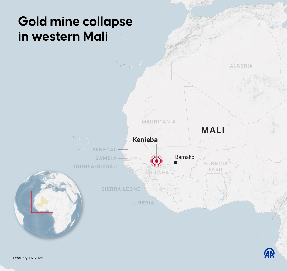 Gold mine collapse in western Mali