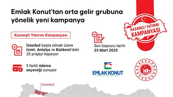 Emlak Konut'tan orta gelir grubuna yönelik yeni kampanya