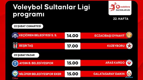 Voleybol Sultanlar Ligi programı