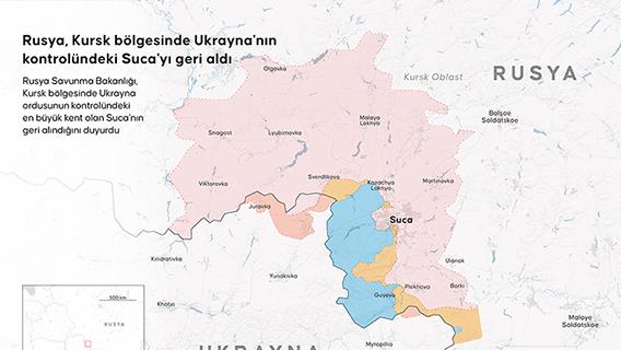 Rusya, Kursk bölgesinde Ukrayna'nın kontrolündeki Suca'yı geri aldı