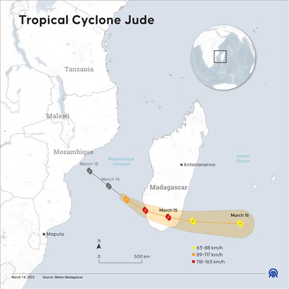 Tropical Cyclone Jude kills 9 people in Mozambique, Malawi