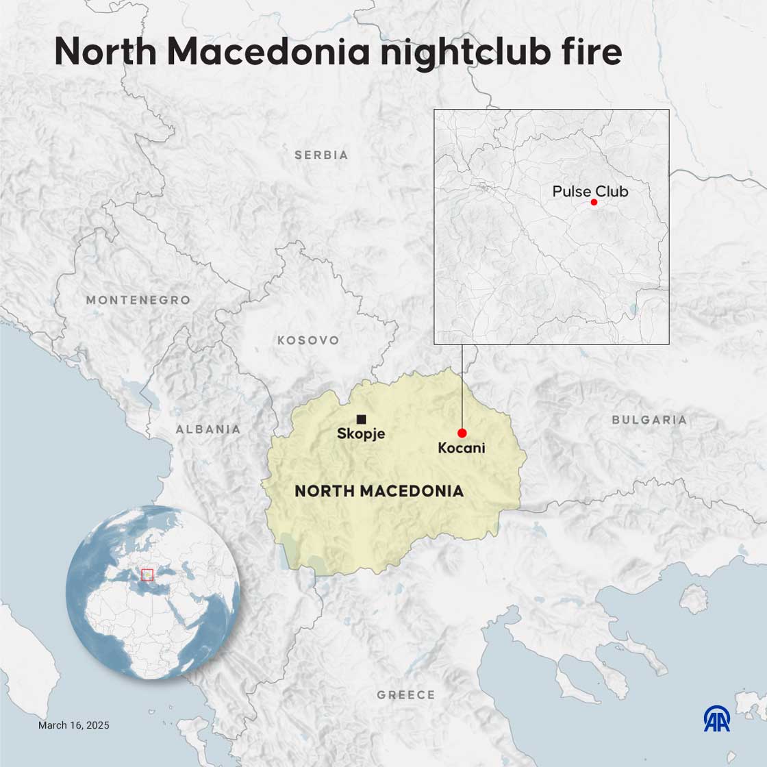 North Macedonia nightclub fire