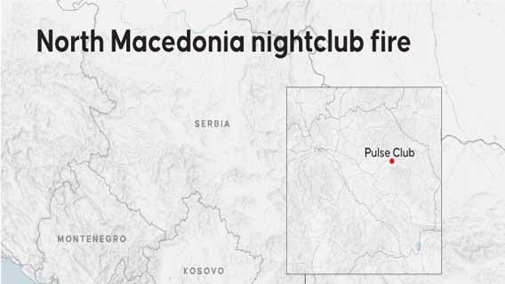 North Macedonia nightclub fire