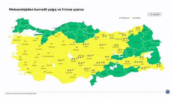 Meteorolojiden kuvvetli yağış ve fırtına uyarısı