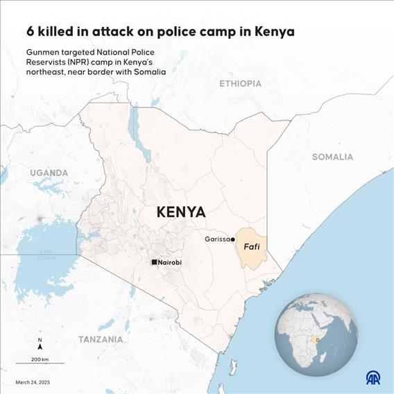 6 killed in attack on police camp in Kenya