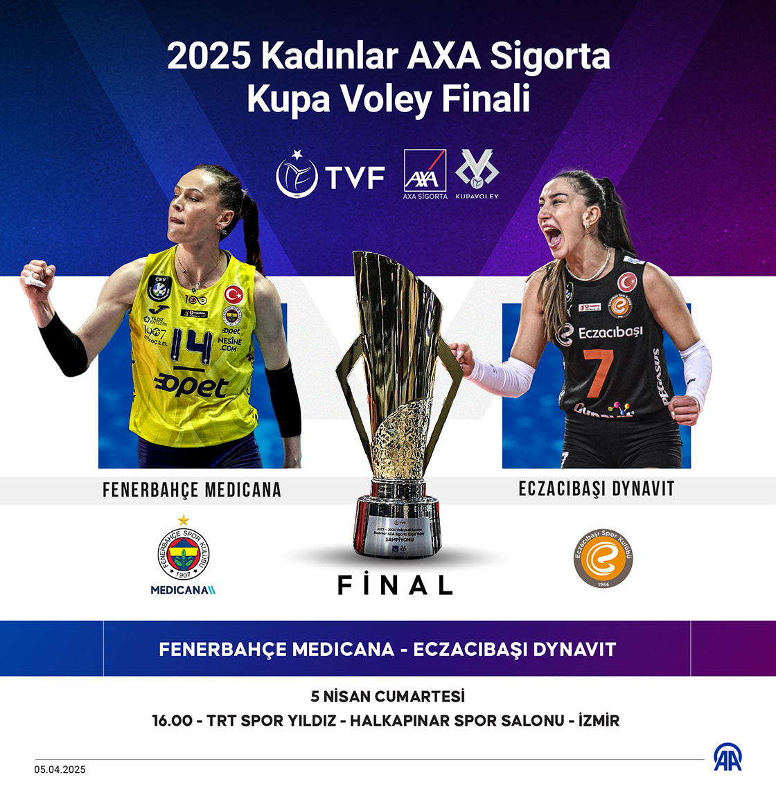 2025 Kadınlar AXA Sigorta Kupa Voley Finali