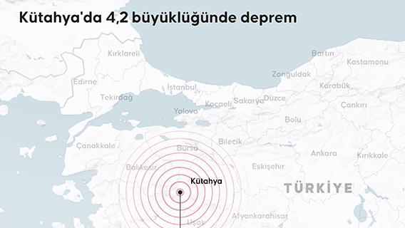 Kütahya'da 4,2 büyüklüğünde deprem