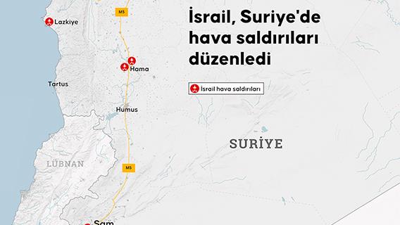 İsrail, Suriye'de hava saldırıları düzenledi