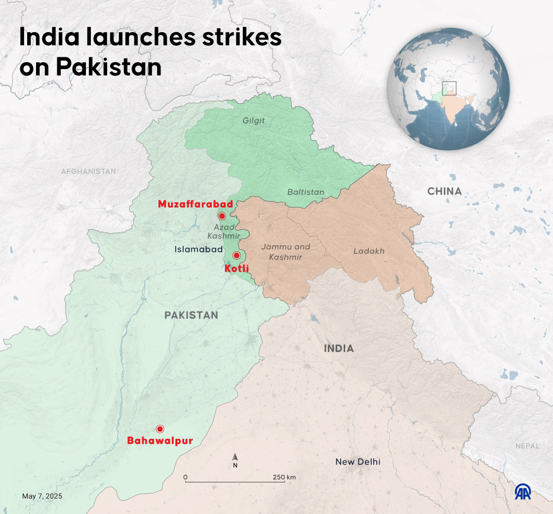 India launches strikes on Pakistan