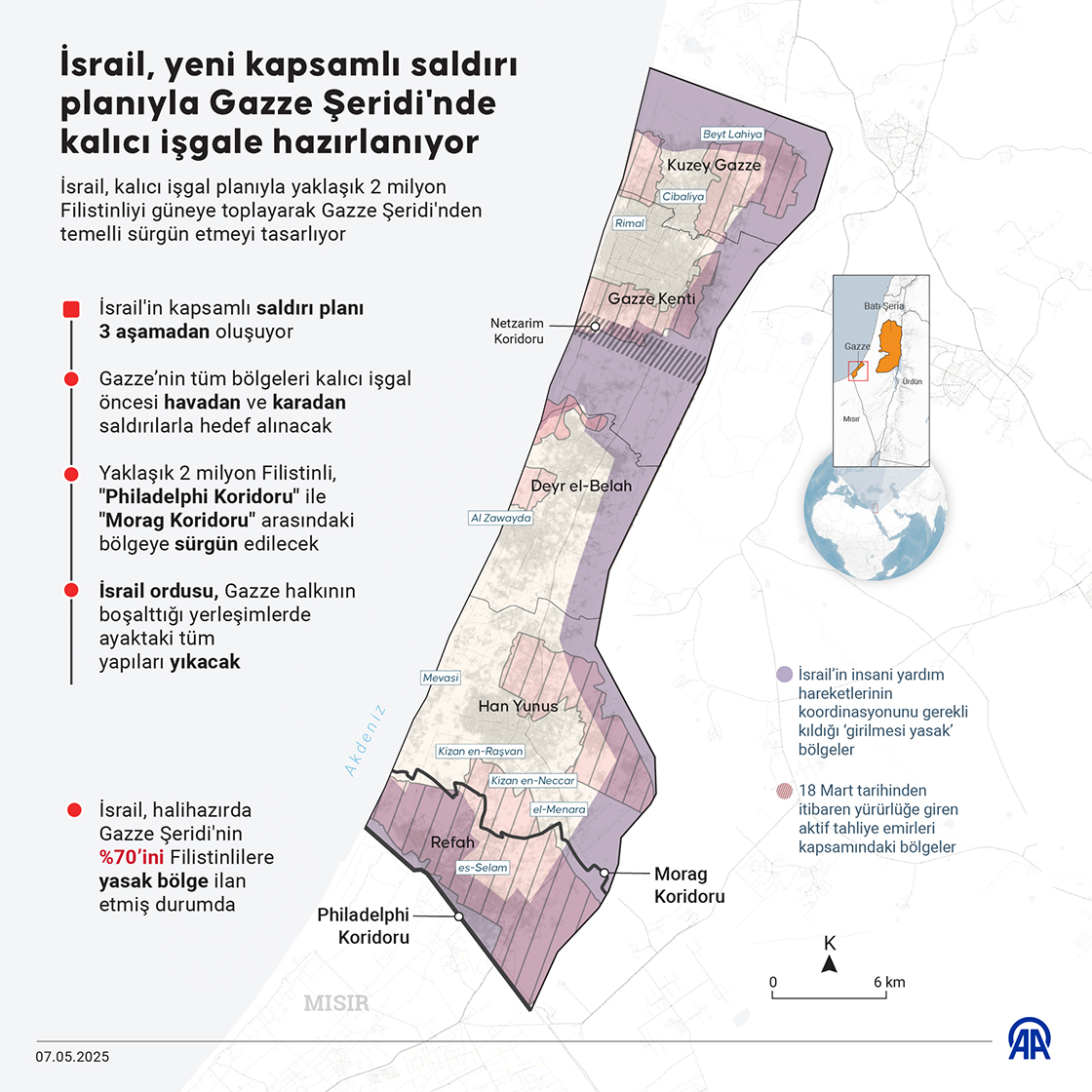 İsrail, yeni kapsamlı saldırı planıyla Gazze Şeridi'nde kalıcı işgale hazırlanıyor