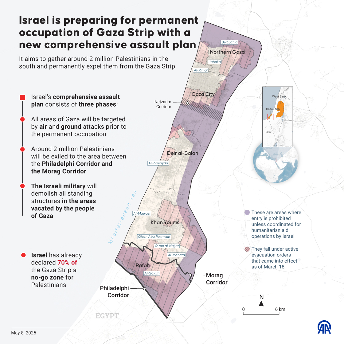 Israel preparing for permanent occupation of Gaza Strip