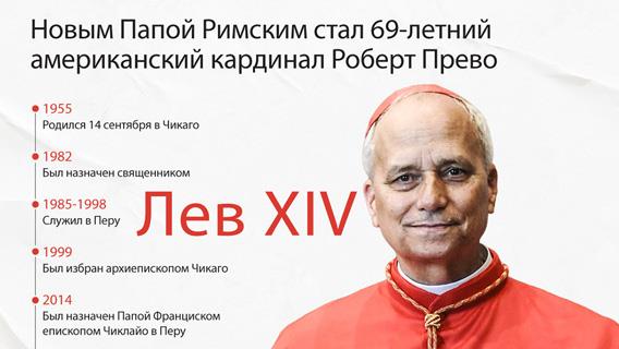 Новым Папой Римским стал 69-летний американский кардинал Роберт Прево