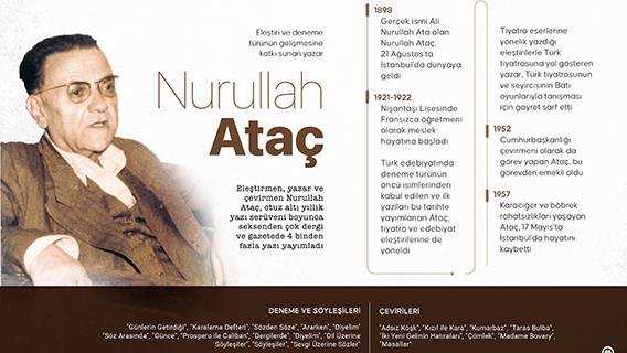 Eleştiri ve deneme türünün gelişmesine katkı sunan yazar: Nurullah Ataç
