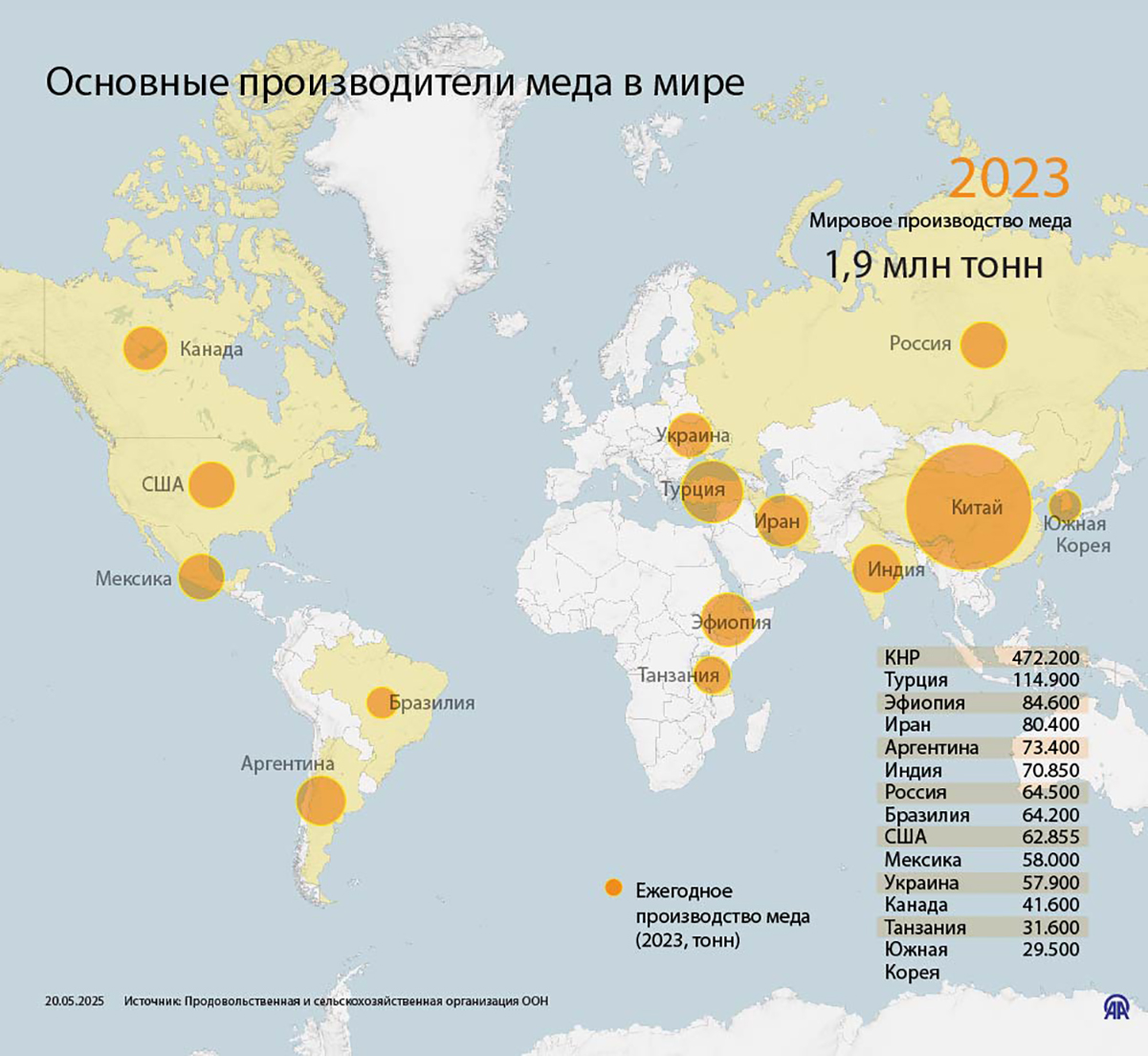 Турция входит в ТОП-3 основных производителей меда в мире