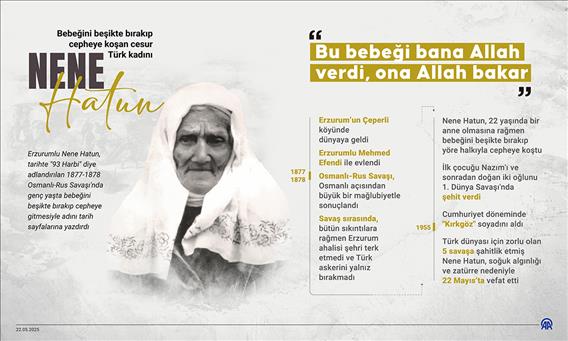 Bebeğini beşikte bırakıp cepheye koşan cesur Türk kadını: Nene Hatun