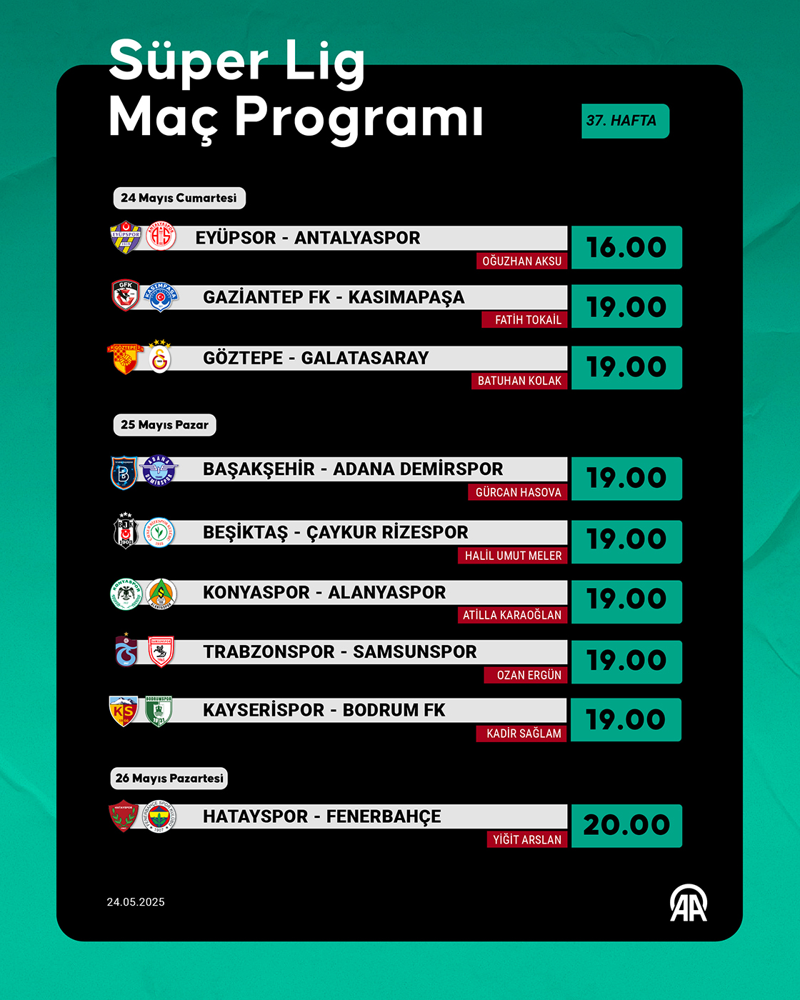 Süper Lig Maç Programı
