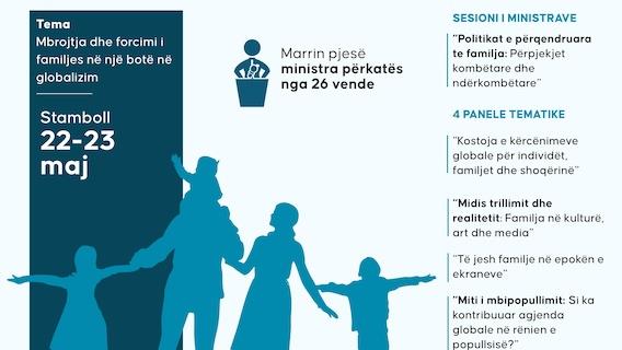 Në Stamboll hapet "Forumi Ndërkombëtar i Familjes", pjesëmarrës ministra nga 26 vende