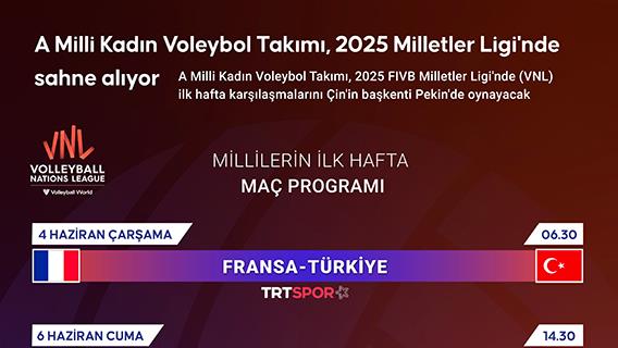 A Milli Kadın Voleybol Takımı, 2025 Milletler Ligi'nde sahne alıyor