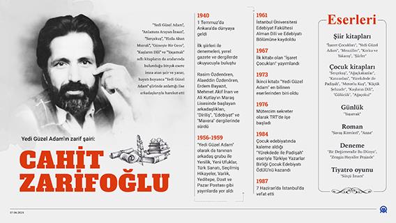 Yedi Güzel Adam'ın zarif şairi: Cahit Zarifoğlu