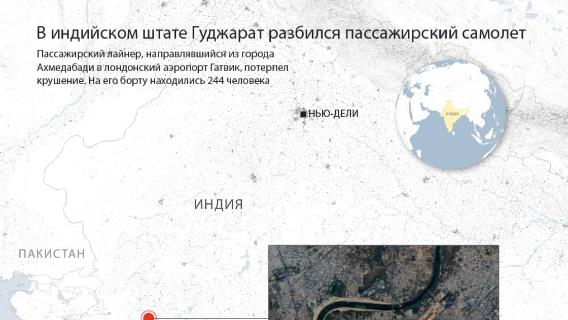В индийском штате Гуджарат разбился пассажирский самолет