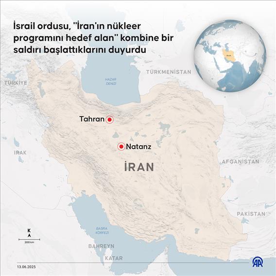 İsrail ordusu, İran'ın nükleer programını vurmak için kombine bir saldırı başlattıklarını duyurdu