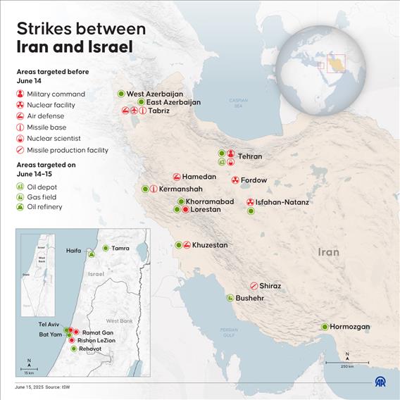 Israel launched heavy airstrikes on multiple Iranian cities