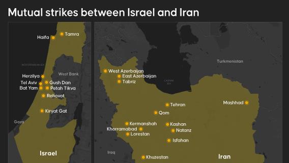 Mutual strikes between Israel and Iran 
