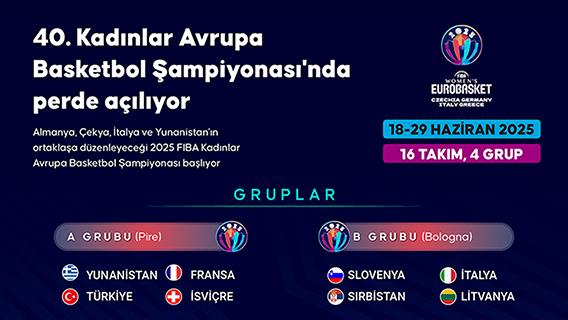 40. Kadınlar Avrupa Basketbol Şampiyonası'nda perde açılıyor