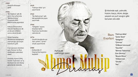 Aşkın ve yalnızlığın şairi: Ahmet Muhip Dıranas