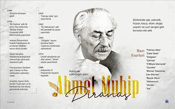 Aşkın ve yalnızlığın şairi: Ahmet Muhip Dıranas