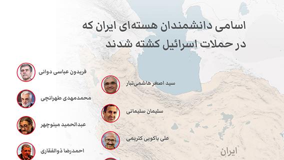 اسامی دانشمندان هسته‌ای ایران که در حملات اسرائیل کشته شدند