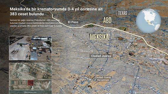 Meksika'da bir krematoryumda 3-4 yıl öncesine ait 383 ceset bulundu