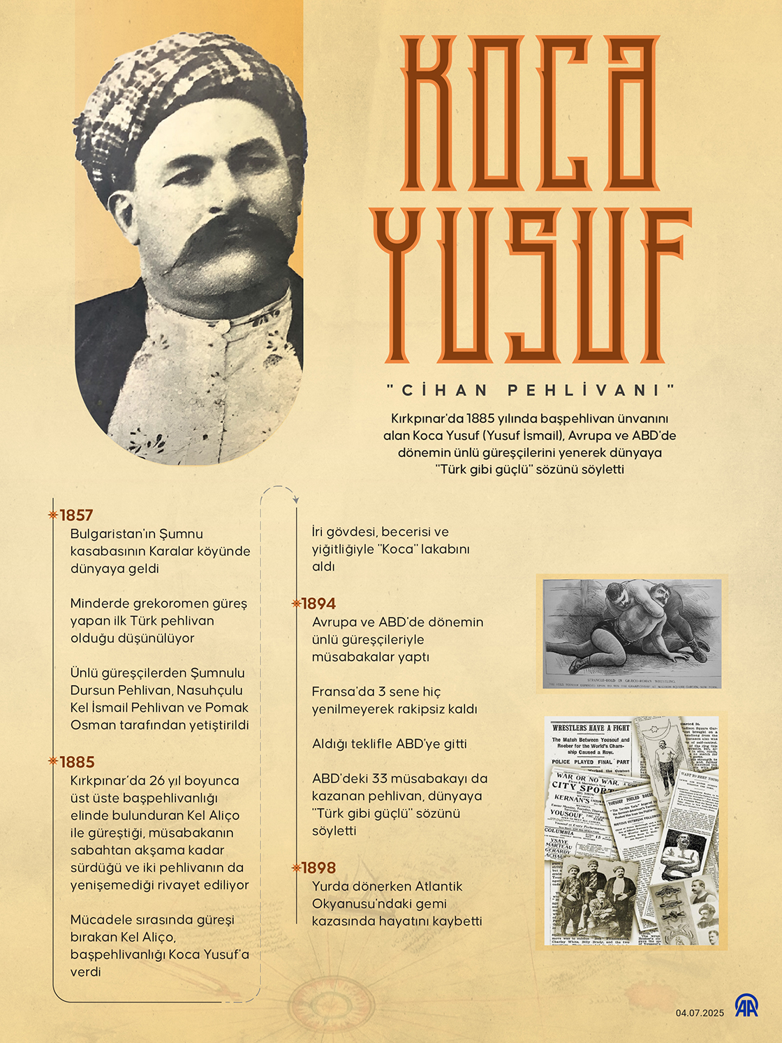 'Cihan pehlivanı' Koca Yusuf