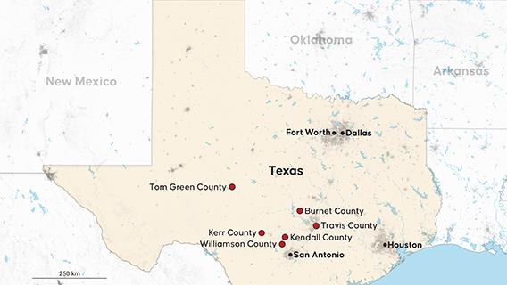 ABD'nin Texas eyaletindeki sel felaketi