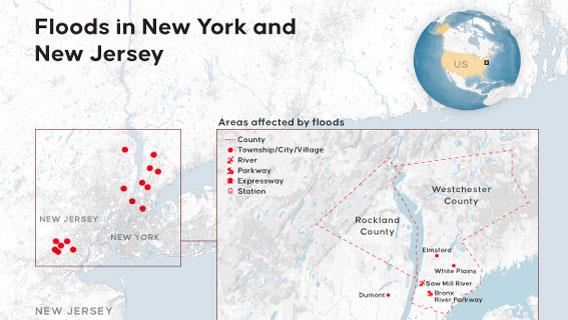 Floods in New York and New Jersey