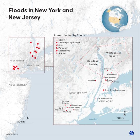 Floods in New York and New Jersey