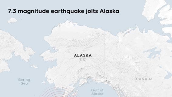 7.3 magnitude earthquake jolts Alaska