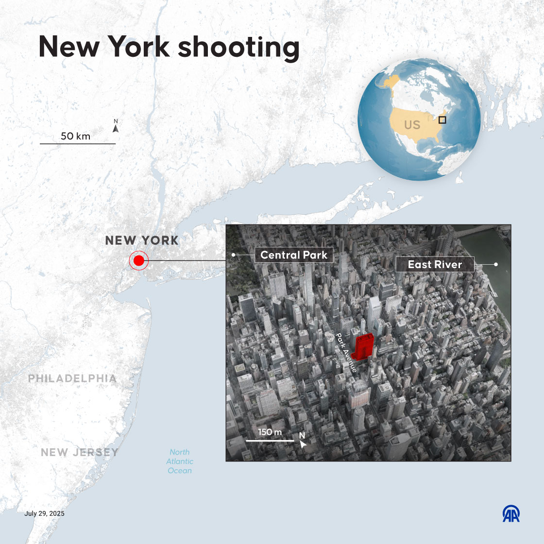 New York City shooting leaves 4 dead, including police officer, near Park Avenue 
