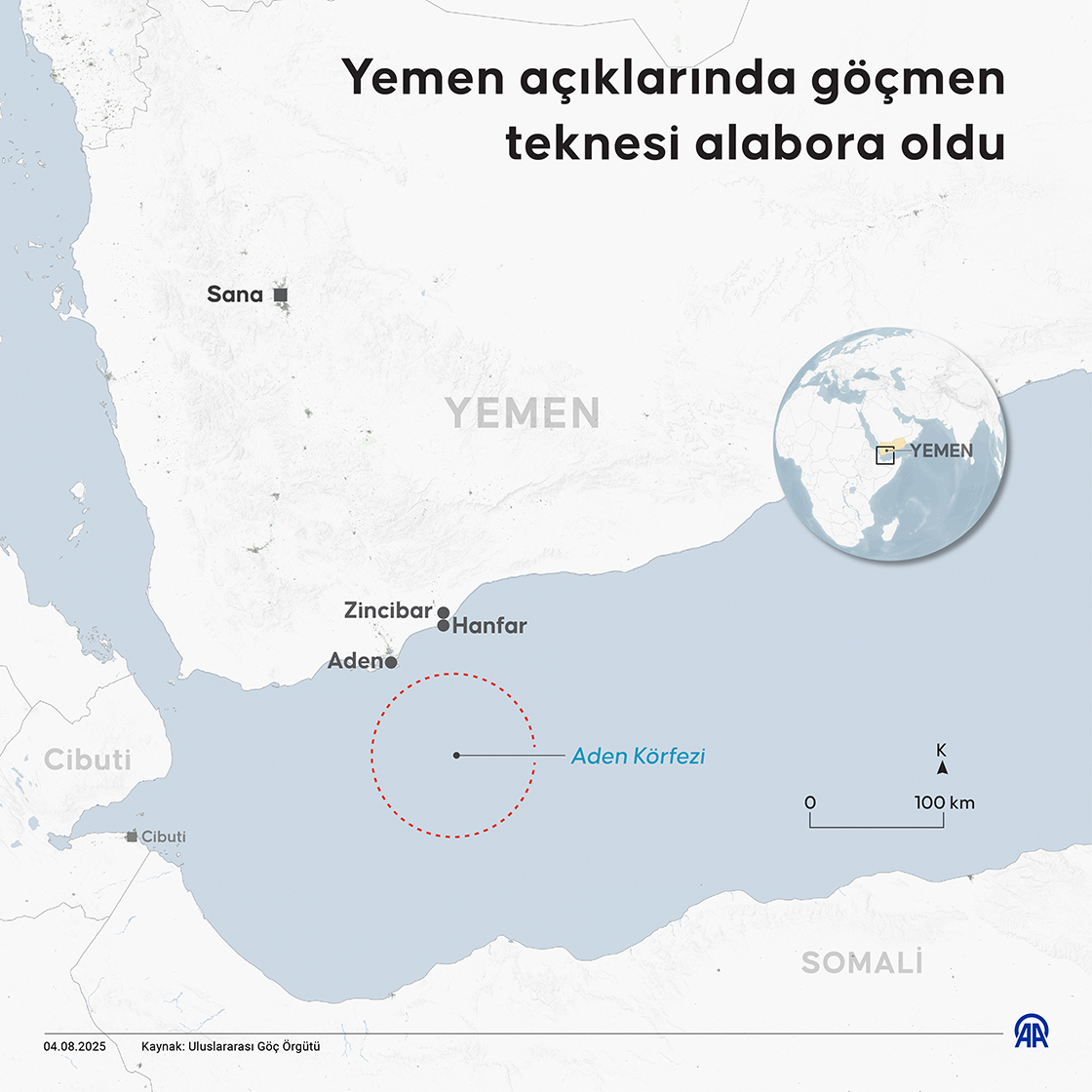 Yemen açıklarında göçmen teknesi alabora oldu