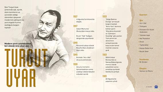 Modern şiirin ustalarından biri olarak öne çıkan şair: Turgut Uyar