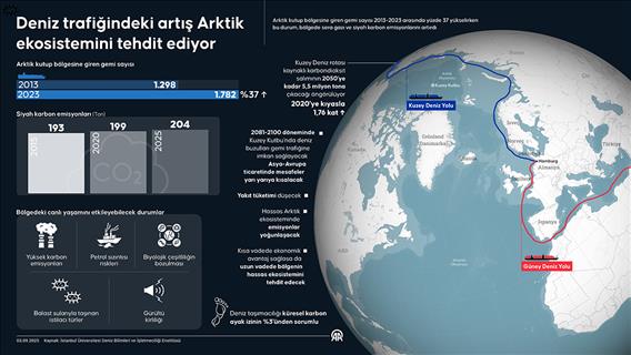 Deniz trafiğindeki artış Arktik ekosistemini tehdit ediyor