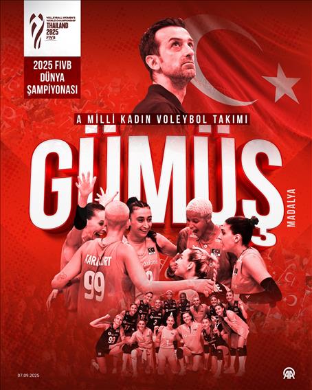 A Milli Kadın Voleybol Takımı, 2025 FIVB Dünya Şampiyonası'nda gümüş madalya kazandı