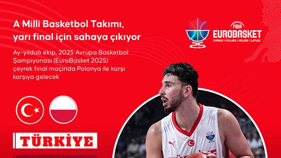 A Milli Basketbol Takımı yarı final için sahaya çıkıyor