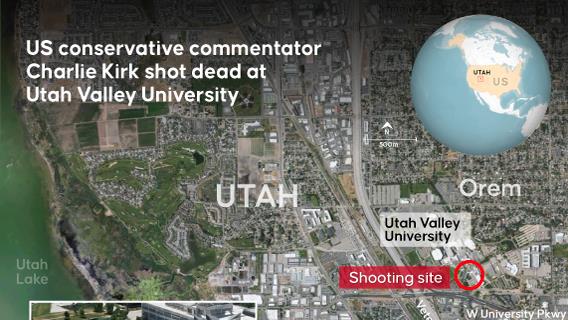 Conservative American commentator Charlie Kirk killed during university event